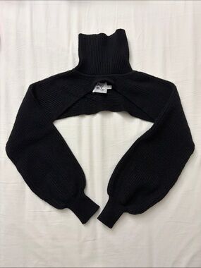 Princess Polly Black Knit Long Sleeve Turtleneck Bolero